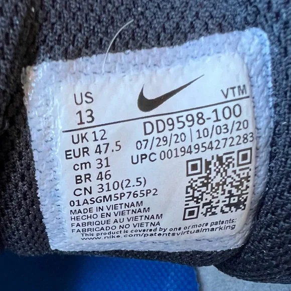 2013 Nike Airmax 96 kaomoji sneakers DD9598-100 - Picture 11 of 15